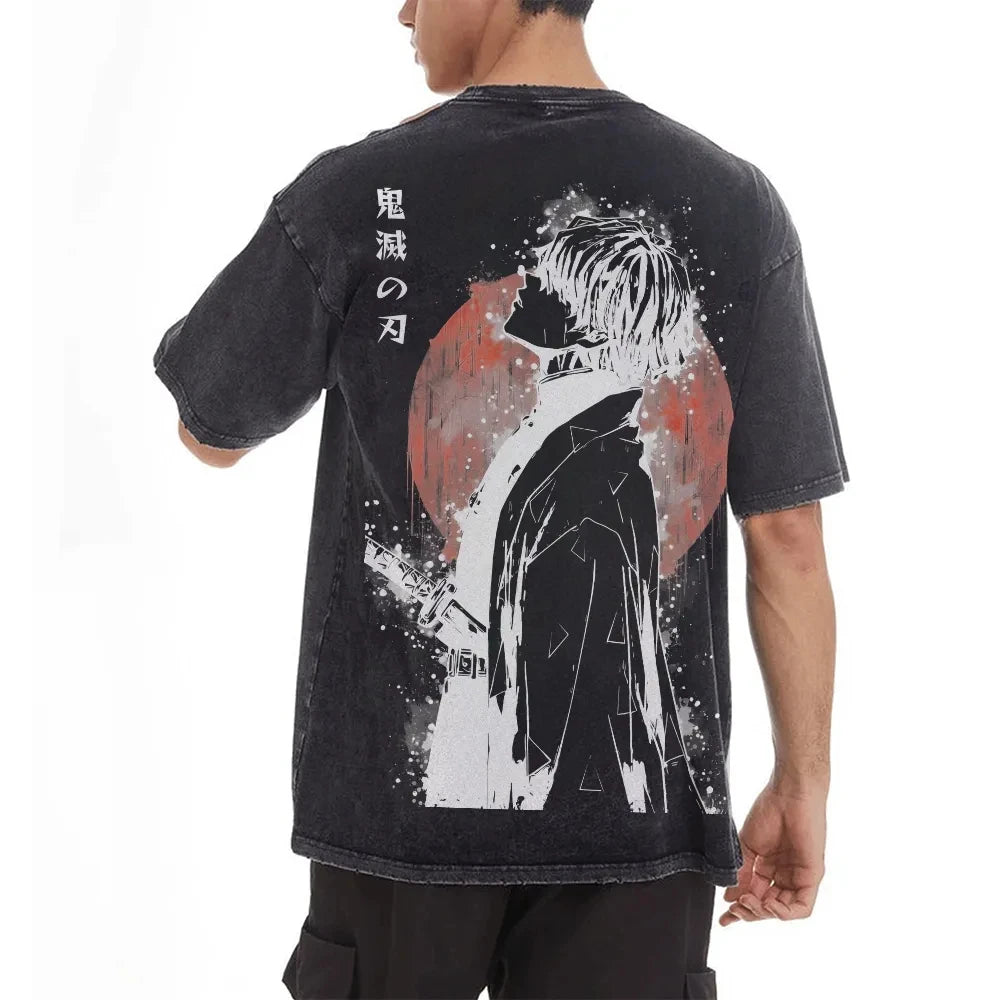 Zenitsu Agatsuma Oversized Streetwear Tee