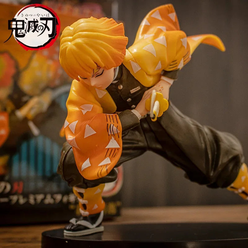 15cm Anime Demon Slayer Action Figure Model Agatsuma Zenitsu