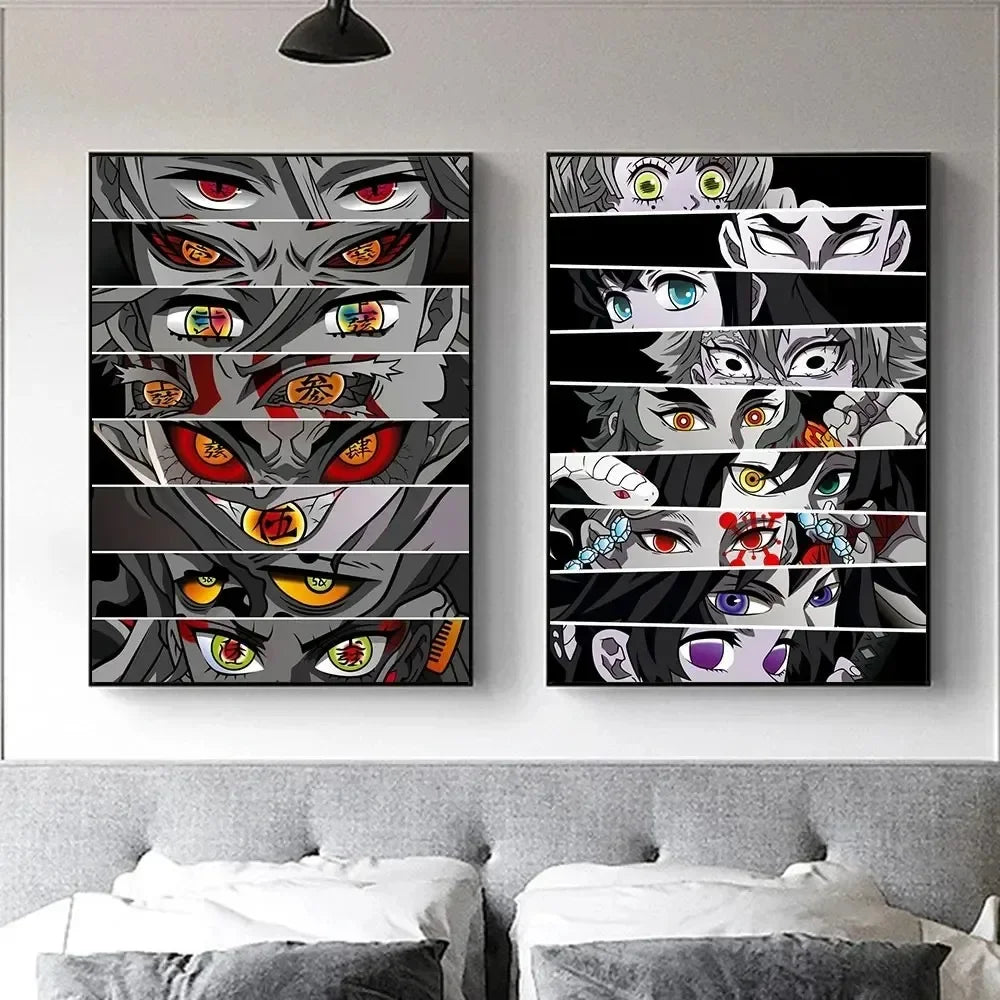 Anime Eyes Demon Slayer Posters
