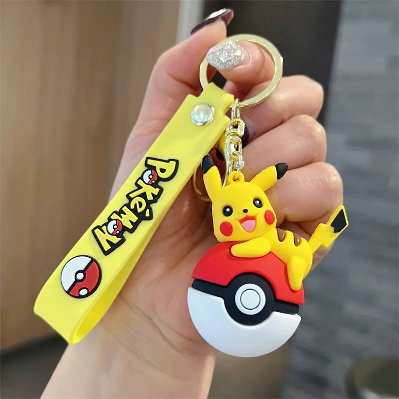 Cute Pokemon Pokeball Keychain