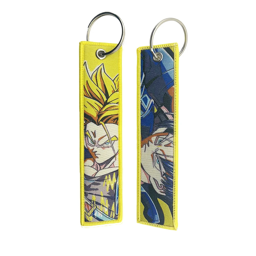 Dragon Ball Embroidered Anime Keychain Collection