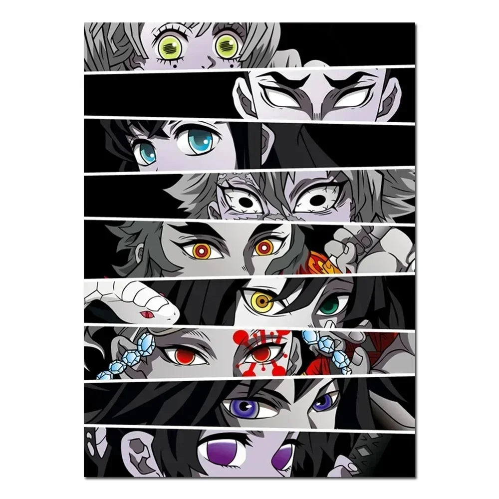 Anime Eyes Demon Slayer Posters