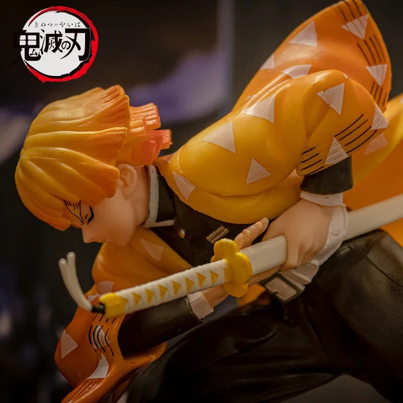 15cm Anime Demon Slayer Action Figure Model Agatsuma Zenitsu