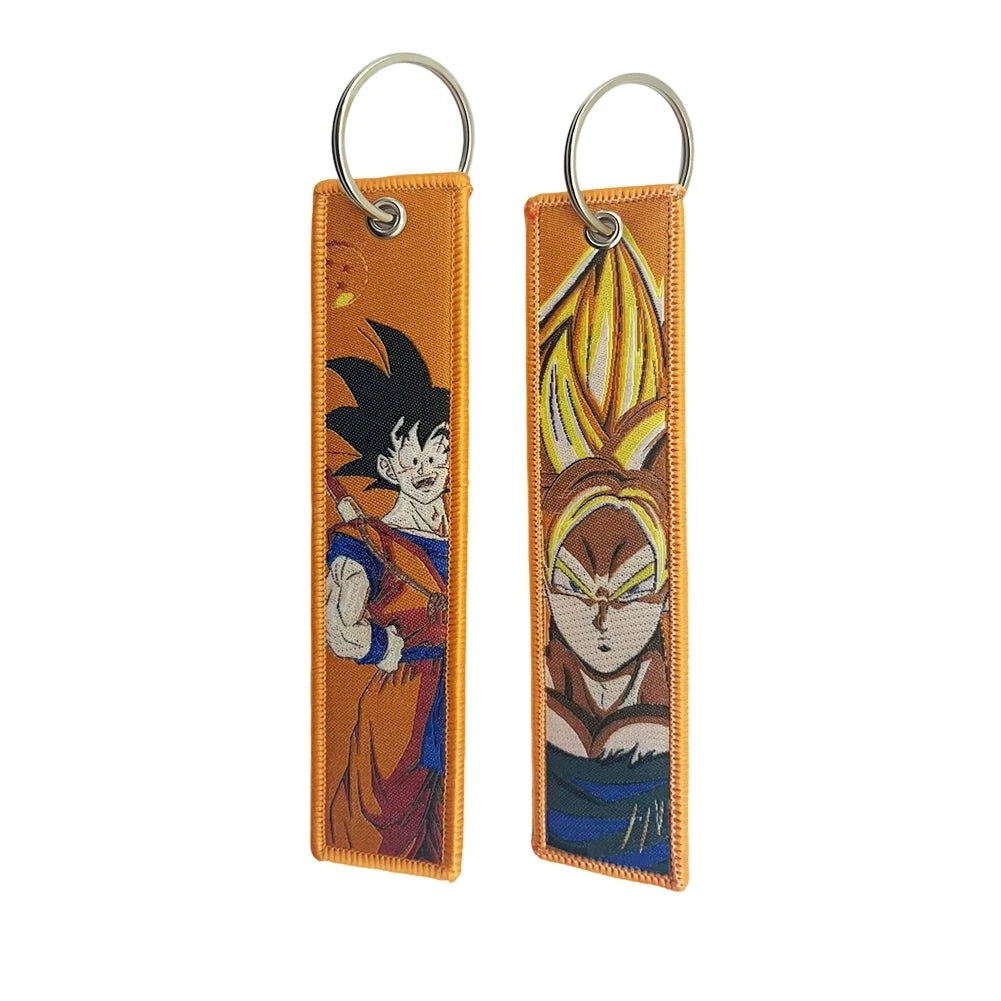 Dragon Ball Embroidered Anime Keychain Collection