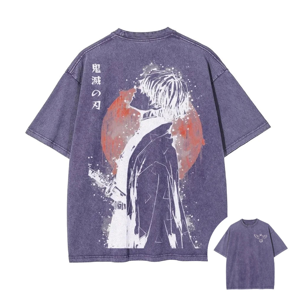 Zenitsu Agatsuma Oversized Streetwear Tee