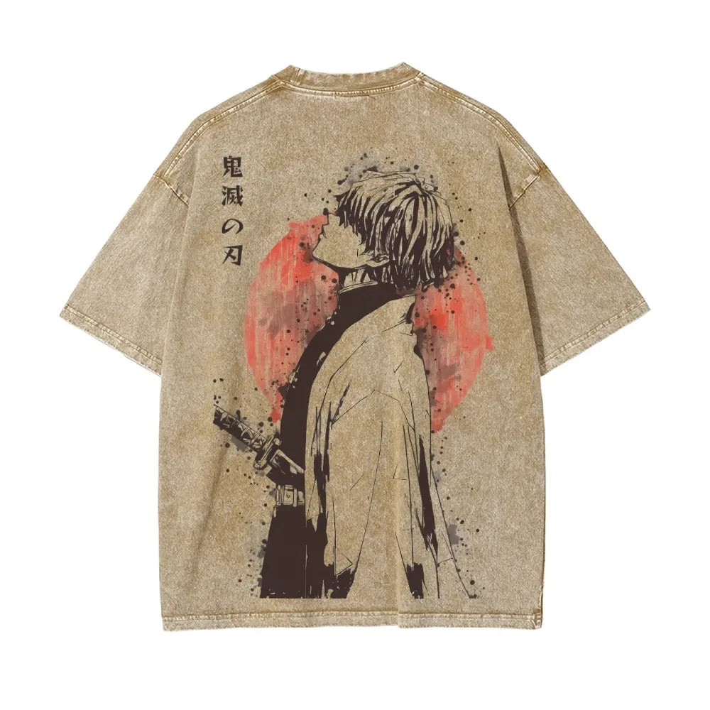 Zenitsu Agatsuma Oversized Streetwear Tee