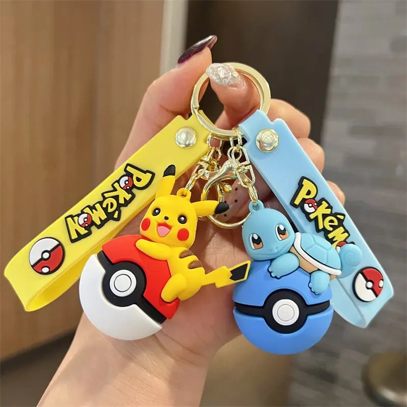 Cute Pokemon Pokeball Keychain