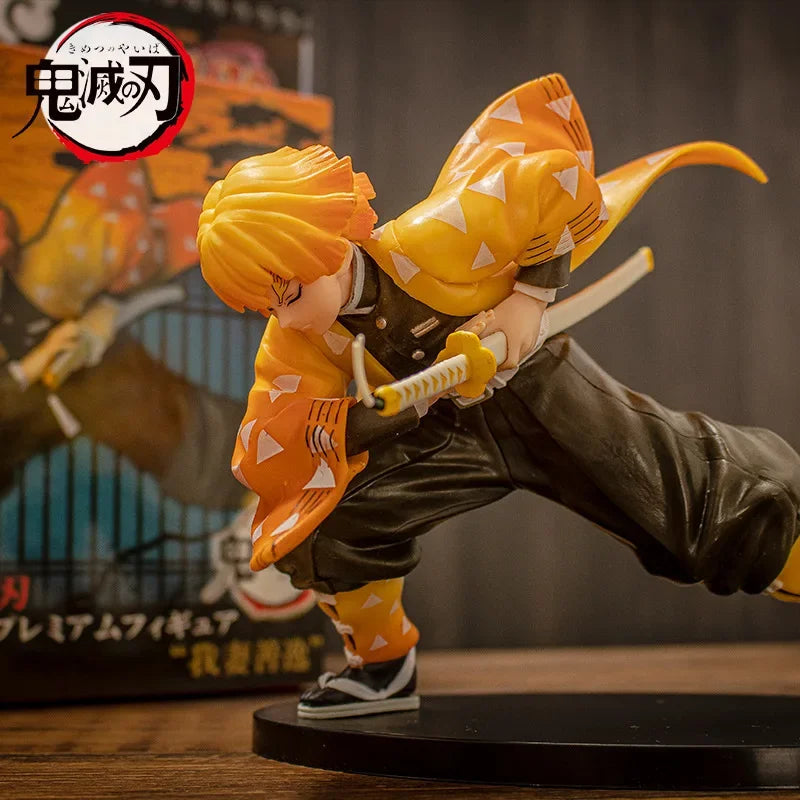 15cm Anime Demon Slayer Action Figure Model Agatsuma Zenitsu
