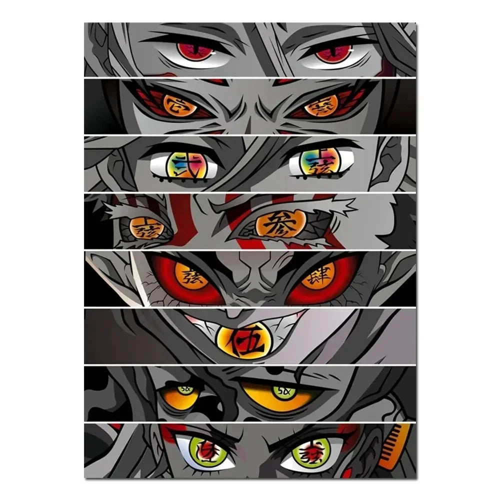 Anime Eyes Demon Slayer Posters