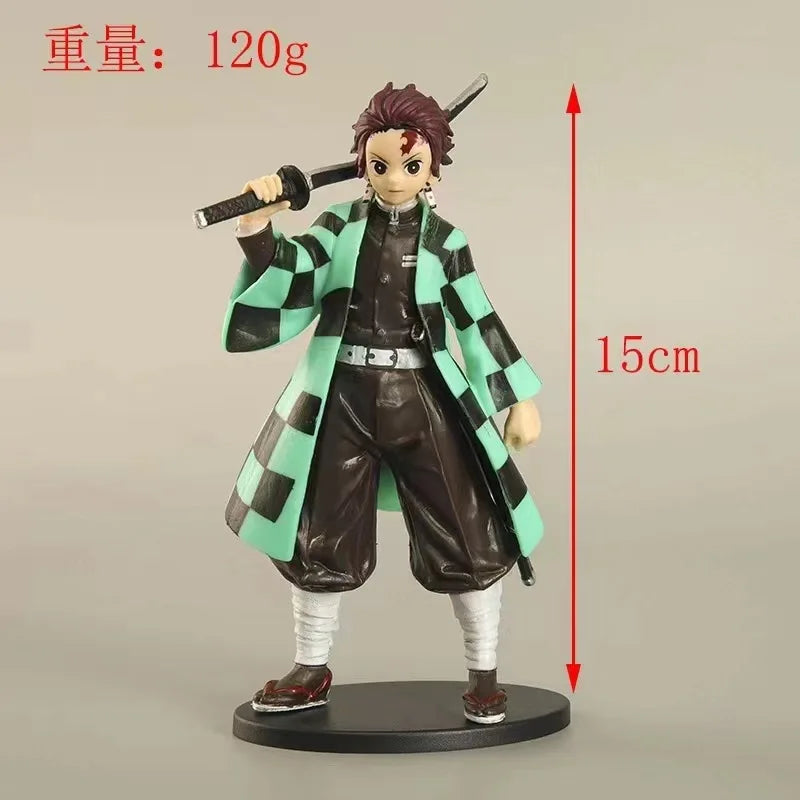 15CM Anime Demon Slayer Figure Kochou Shinobu Kamado Nezuko Figure Kimetsu no Yaiba Kizuna no Sou Action Standing Figures
