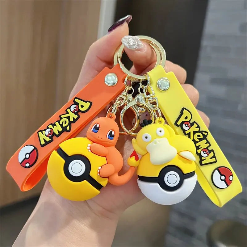 Cute Pokemon Pokeball Keychain