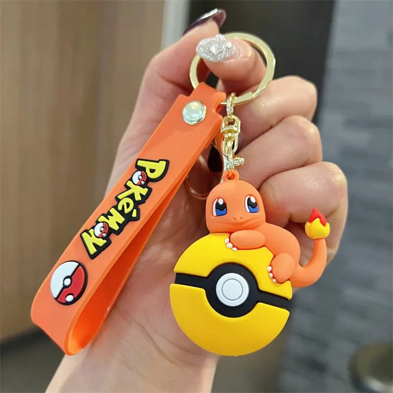 Cute Pokemon Pokeball Keychain