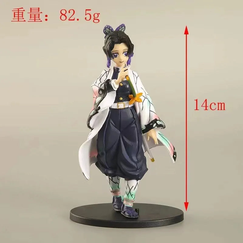 15CM Anime Demon Slayer Figure Kochou Shinobu Kamado Nezuko Figure Kimetsu no Yaiba Kizuna no Sou Action Standing Figures