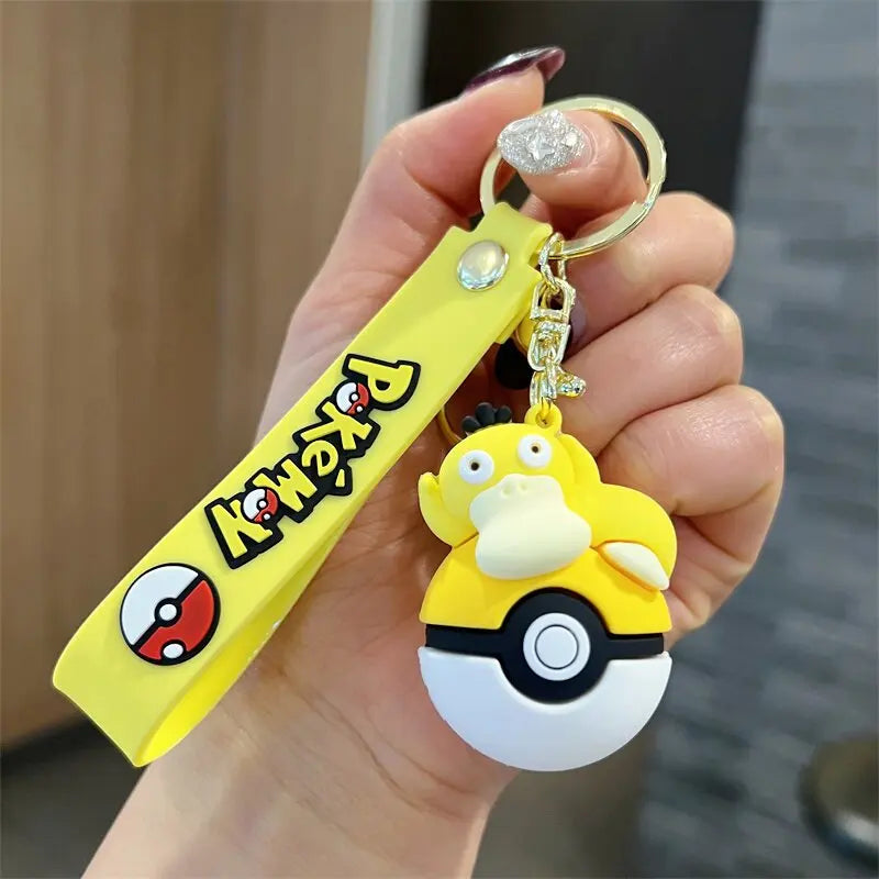 Cute Pokemon Pokeball Keychain