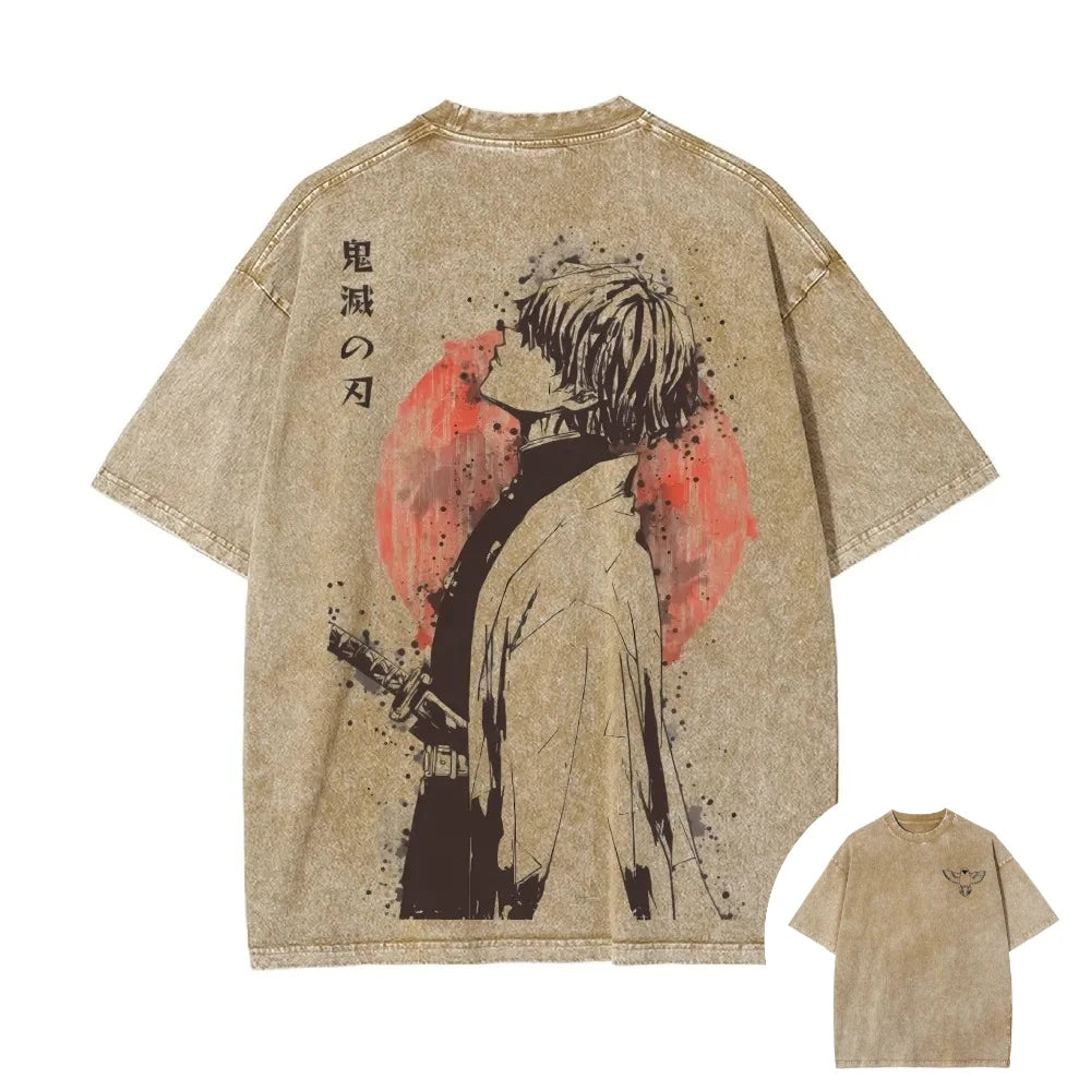 Zenitsu Agatsuma Oversized Streetwear Tee